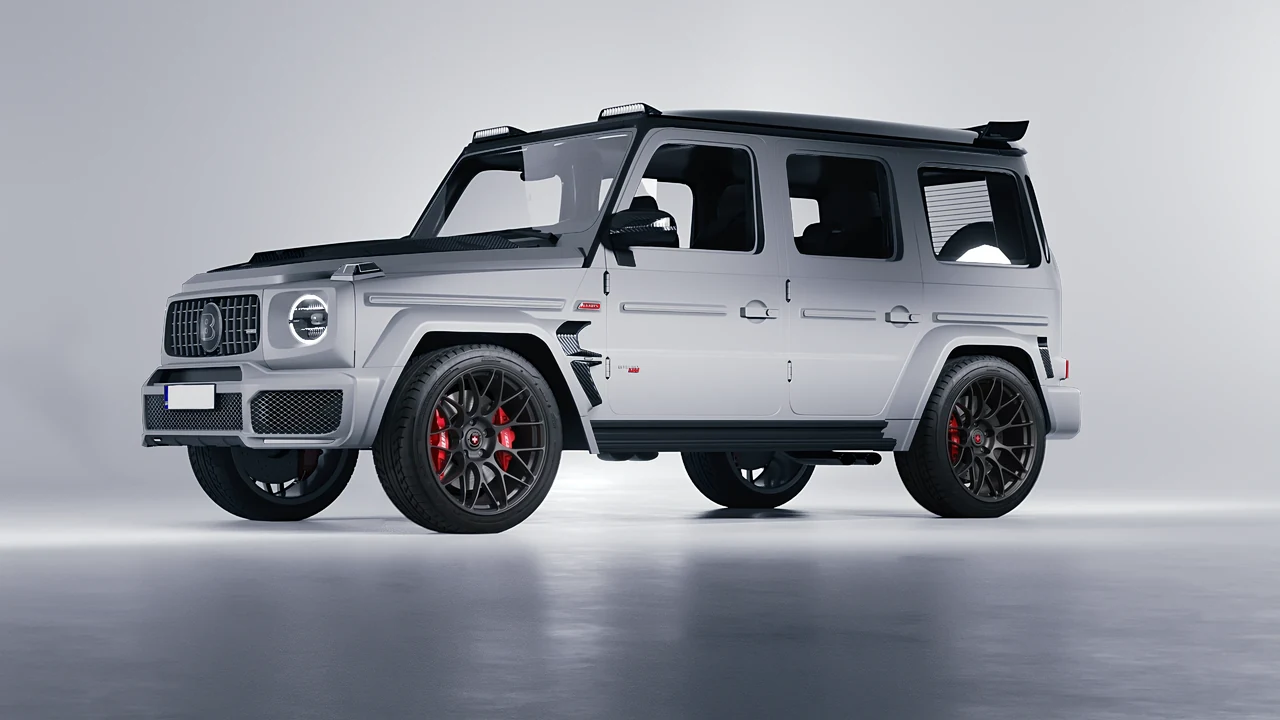 Mercedes-Benz AMG G63 Brabus 700 Widestar 2022 on HRE Performance Wheels RC100 forged wheels, front three-quarter view