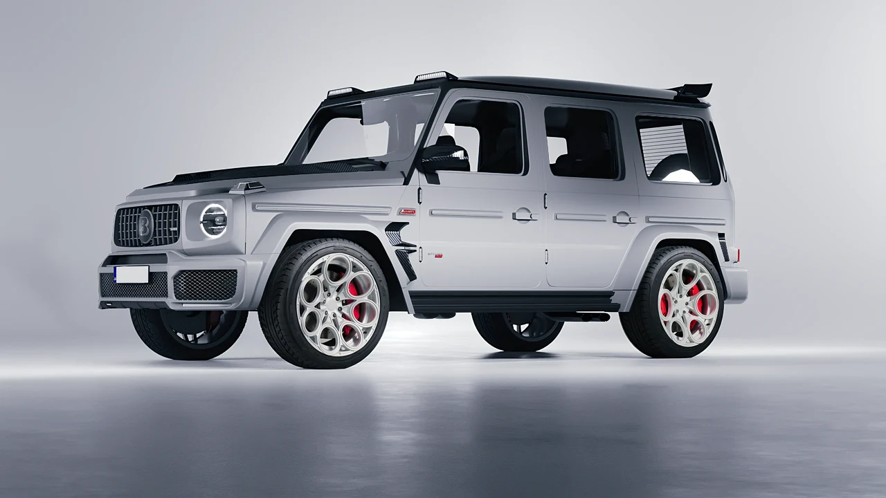 Mercedes-Benz AMG G63 Brabus 700 Widestar 2022 on RDB LA Revolver forged wheels, front three-quarter view