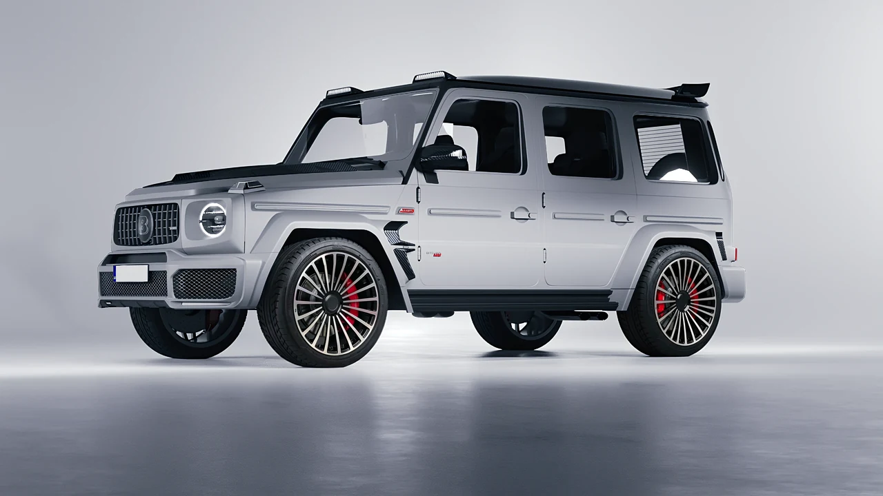 Mercedes-Benz AMG G63 Brabus 700 Widestar 2022 on RDB LA Twenty Three forged wheels, front three-quarter view
