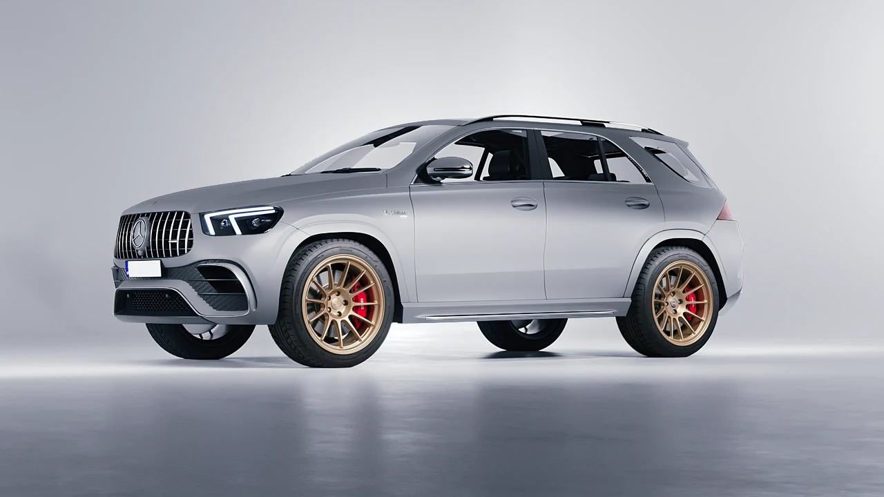 Mercedes-Benz AMG GLE 2021 on HRE Performance Wheels 313-GTS forged wheels, front three-quarter view