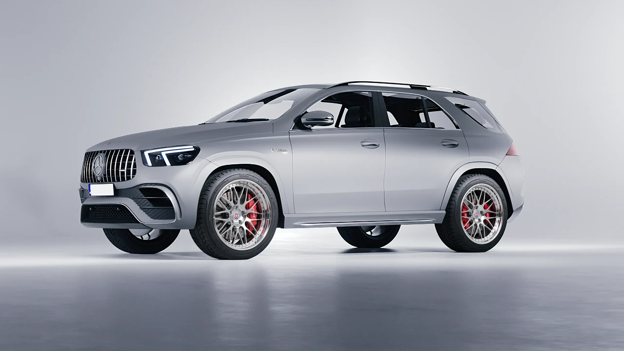 Mercedes-Benz AMG GLE 2021 on HRE Performance Wheels 540C forged wheels, front three-quarter view
