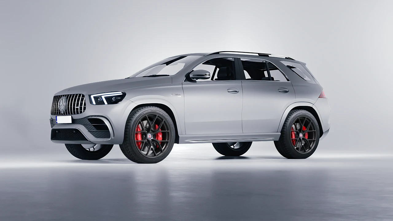Mercedes-Benz AMG GLE 2021 on HRE Performance Wheels R161-Lightweight forged wheels, front three-quarter view