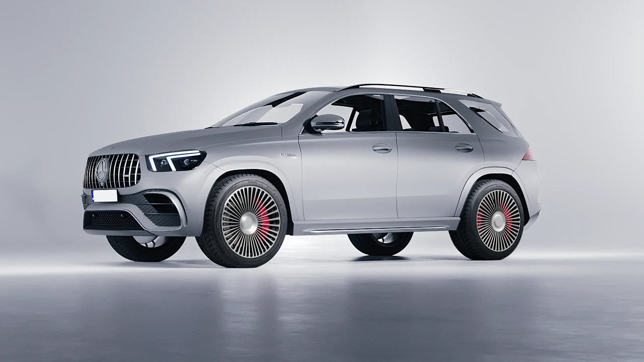 Mercedes-Benz AMG GLE 2021 on RDB LA 50 forged wheels, front three-quarter view