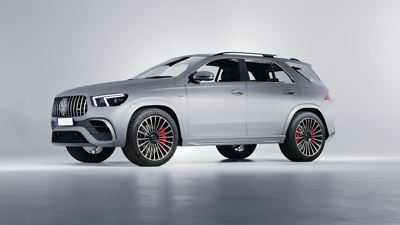 Mercedes-Benz AMG GLE 2021 on RDB LA Twenty Three forged wheels, front three-quarter view