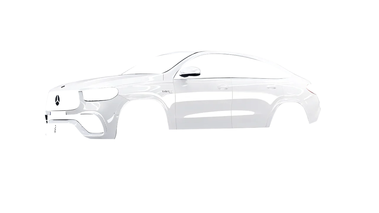 Mercedes-Benz AMG GLE 63 Coupe 2021 wrapped in Gloss White (3M G10), front three-quarter view