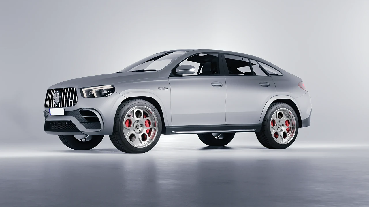 Mercedes-Benz AMG GLE 63 Coupe 2021 on HRE Performance Wheels 454 forged wheels, front three-quarter view
