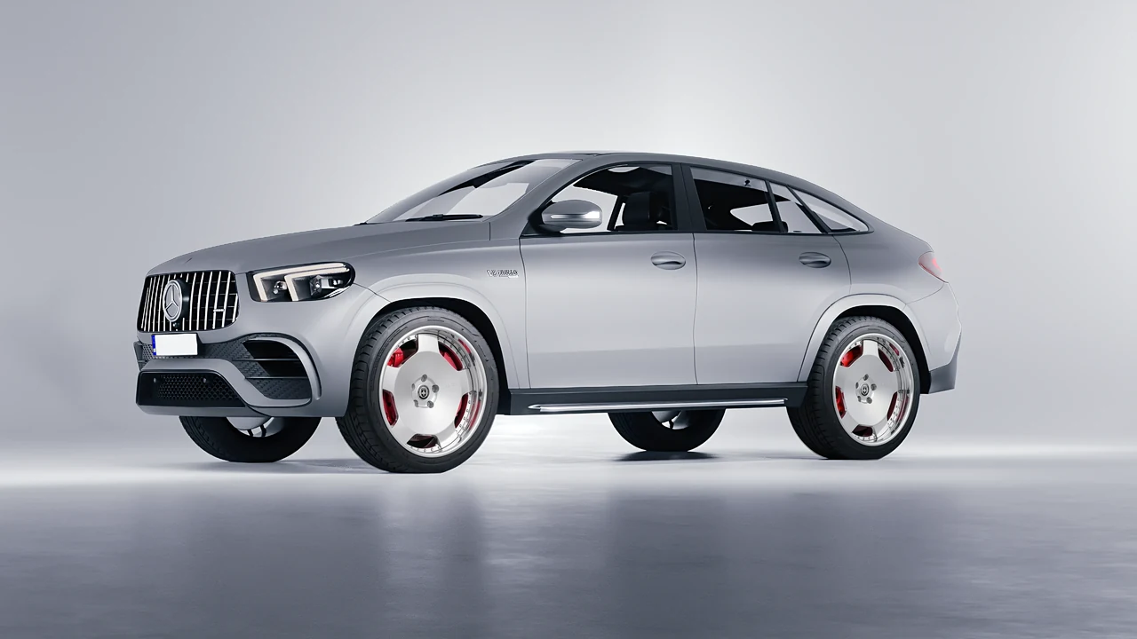 Mercedes-Benz AMG GLE 63 Coupe 2021 on HRE Performance Wheels 544C forged wheels, front three-quarter view