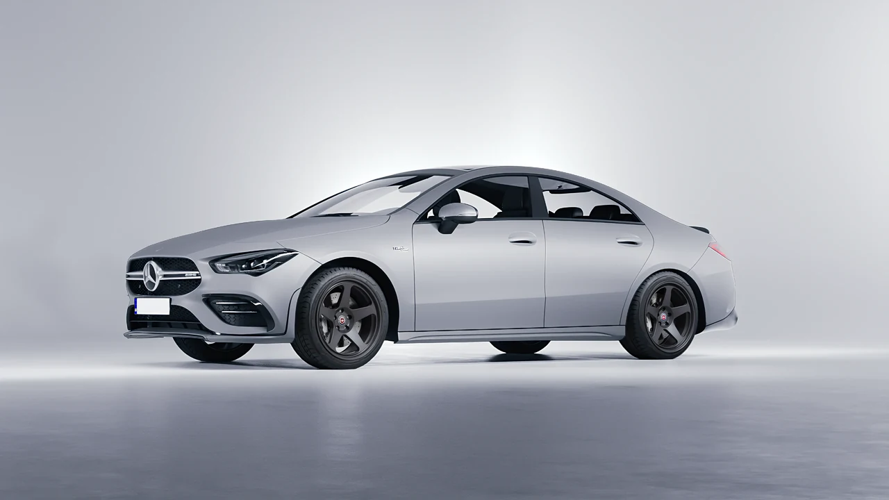 Mercedes-Benz CLA 35 AMG 2020 on HRE Performance Wheels 305-GT forged wheels, front three-quarter view