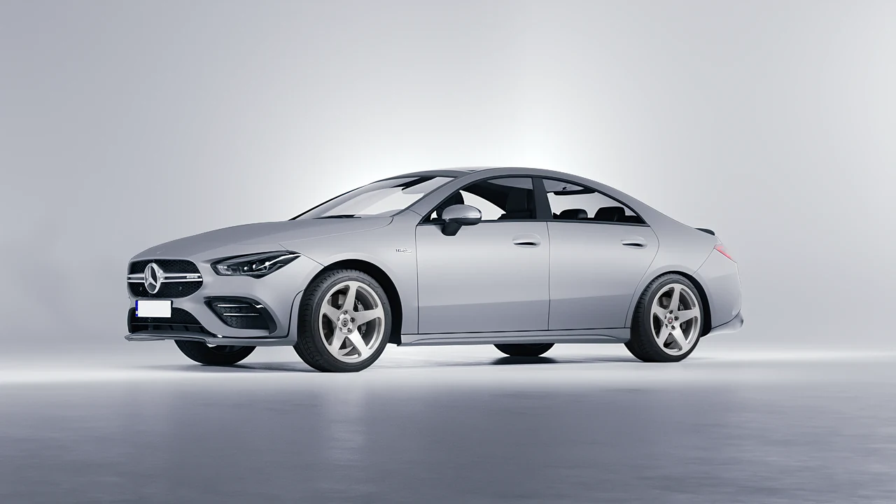 Mercedes-Benz CLA 35 AMG 2020 on HRE Performance Wheels 305M forged wheels, front three-quarter view