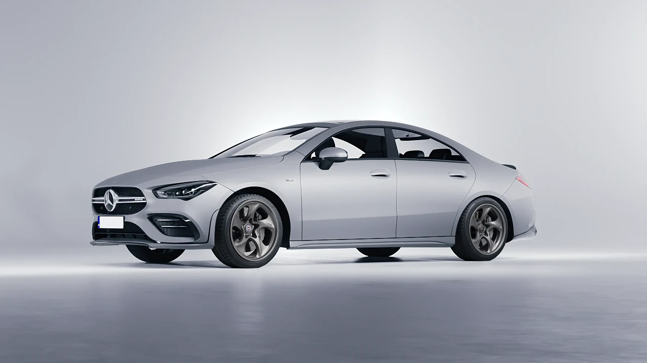 Mercedes-Benz CLA 35 AMG 2020 on HRE Performance Wheels 522 forged wheels, front three-quarter view