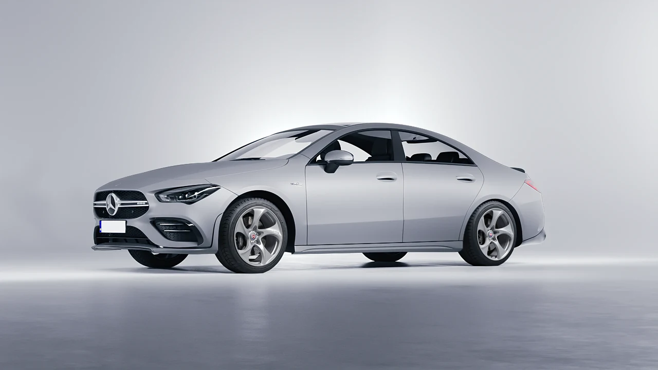 Mercedes-Benz CLA 35 AMG 2020 on HRE Performance Wheels 522M forged wheels, front three-quarter view