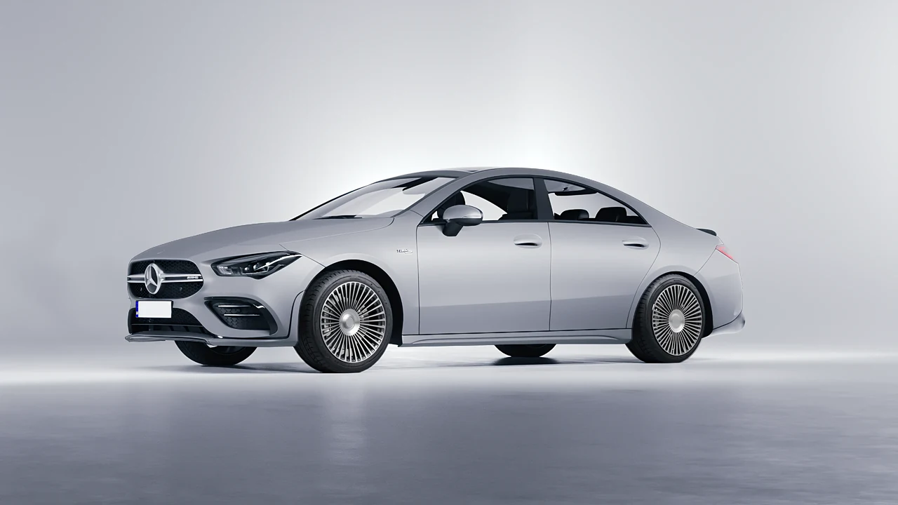 Mercedes-Benz CLA 35 AMG 2020 on RDB LA 50 forged wheels, front three-quarter view