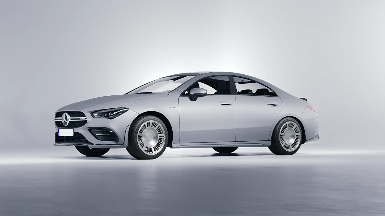 Mercedes-Benz CLA 35 AMG 2020 on RDB LA Masterpiece forged wheels, front three-quarter view