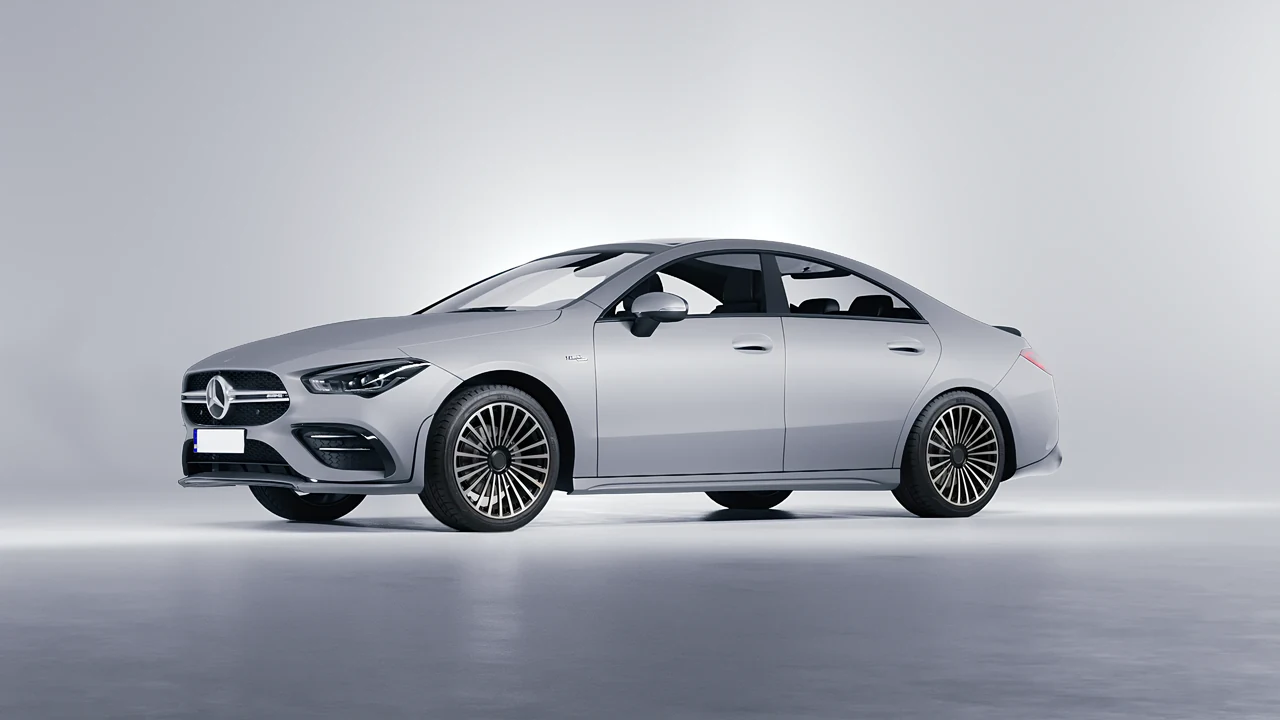 Mercedes-Benz CLA 35 AMG 2020 on RDB LA Twenty Three forged wheels, front three-quarter view