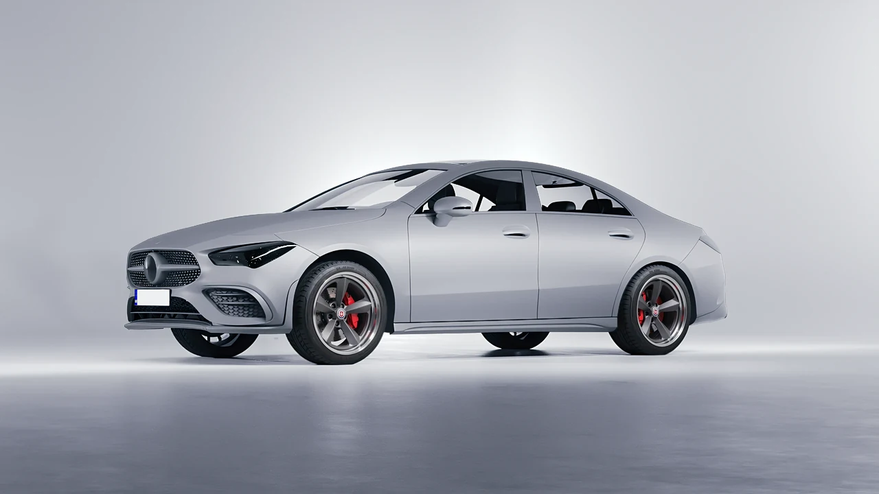 Mercedes-Benz CLA 250 Coupe 2020 on HRE Performance Wheels 105 forged wheels, front three-quarter view