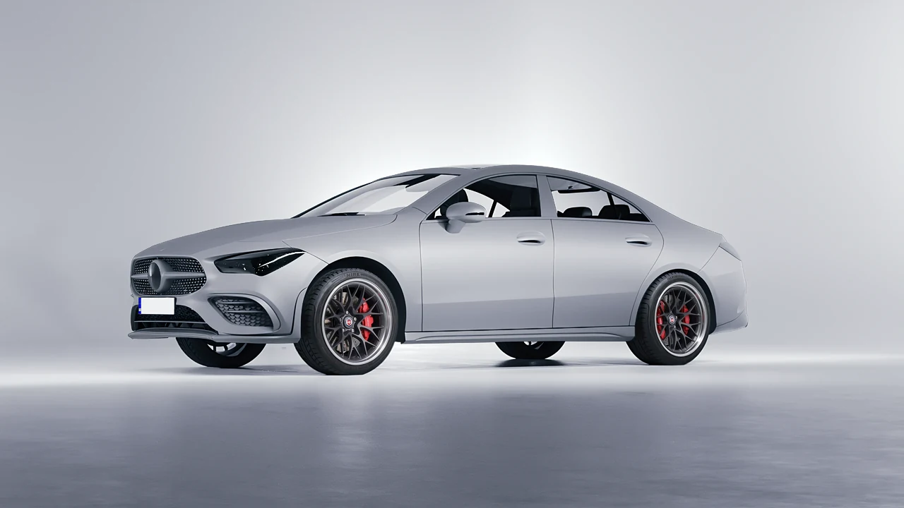 Mercedes-Benz CLA 250 Coupe 2020 on HRE Performance Wheels 520 forged wheels, front three-quarter view