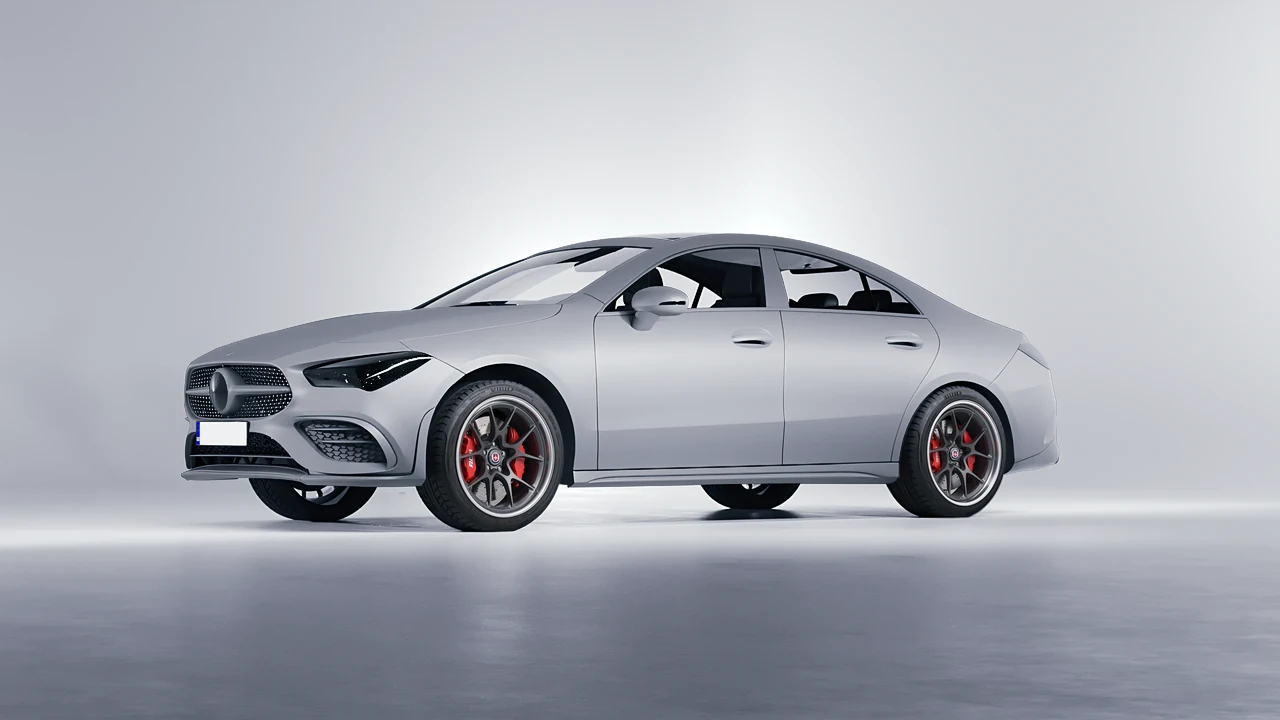 Mercedes-Benz CLA 250 Coupe 2020 on HRE Performance Wheels 521 forged wheels, front three-quarter view