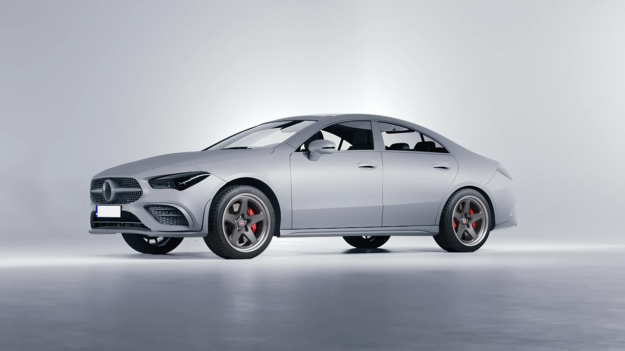 Mercedes-Benz CLA 250 Coupe 2020 on HRE Performance Wheels 527 forged wheels, front three-quarter view