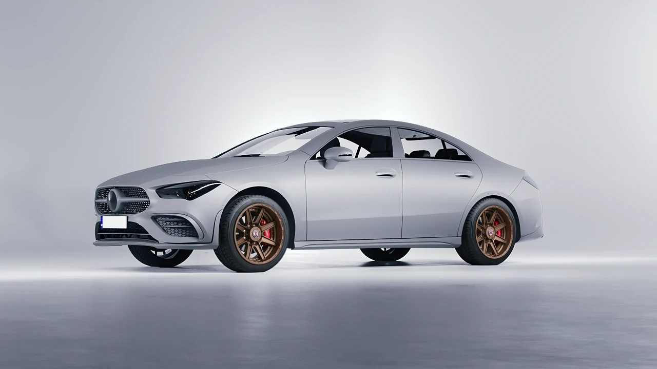 Mercedes-Benz CLA 250 Coupe 2020 on HRE Performance Wheels HD188 forged wheels, front three-quarter view