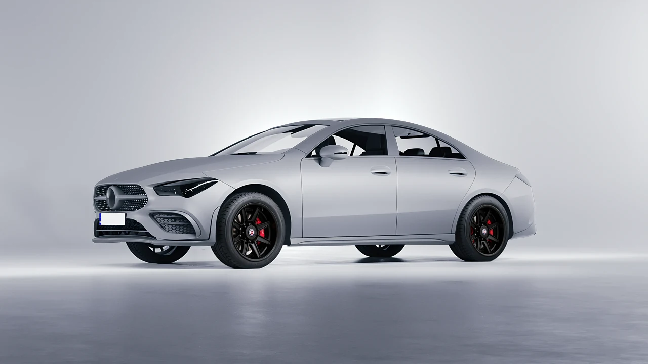 Mercedes-Benz CLA 250 Coupe 2020 on HRE Performance Wheels HD188H forged wheels, front three-quarter view