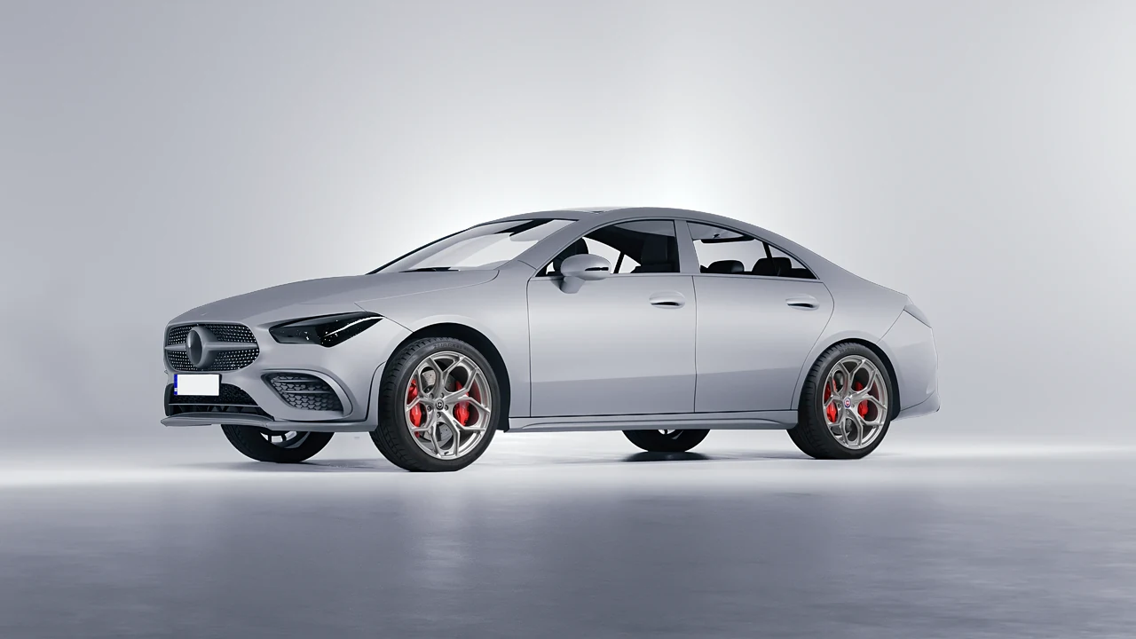 Mercedes-Benz CLA 250 Coupe 2020 on HRE Performance Wheels P111SC forged wheels, front three-quarter view