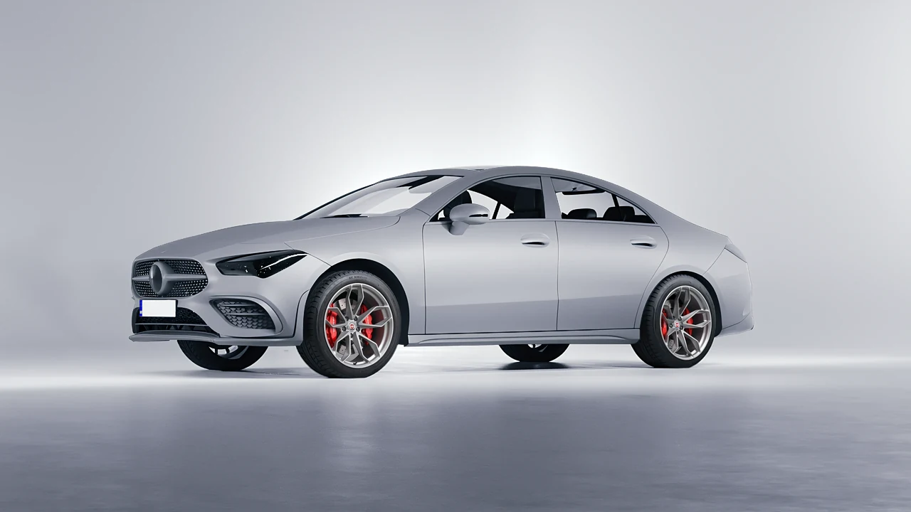 Mercedes-Benz CLA 250 Coupe 2020 on HRE Performance Wheels P201 forged wheels, front three-quarter view