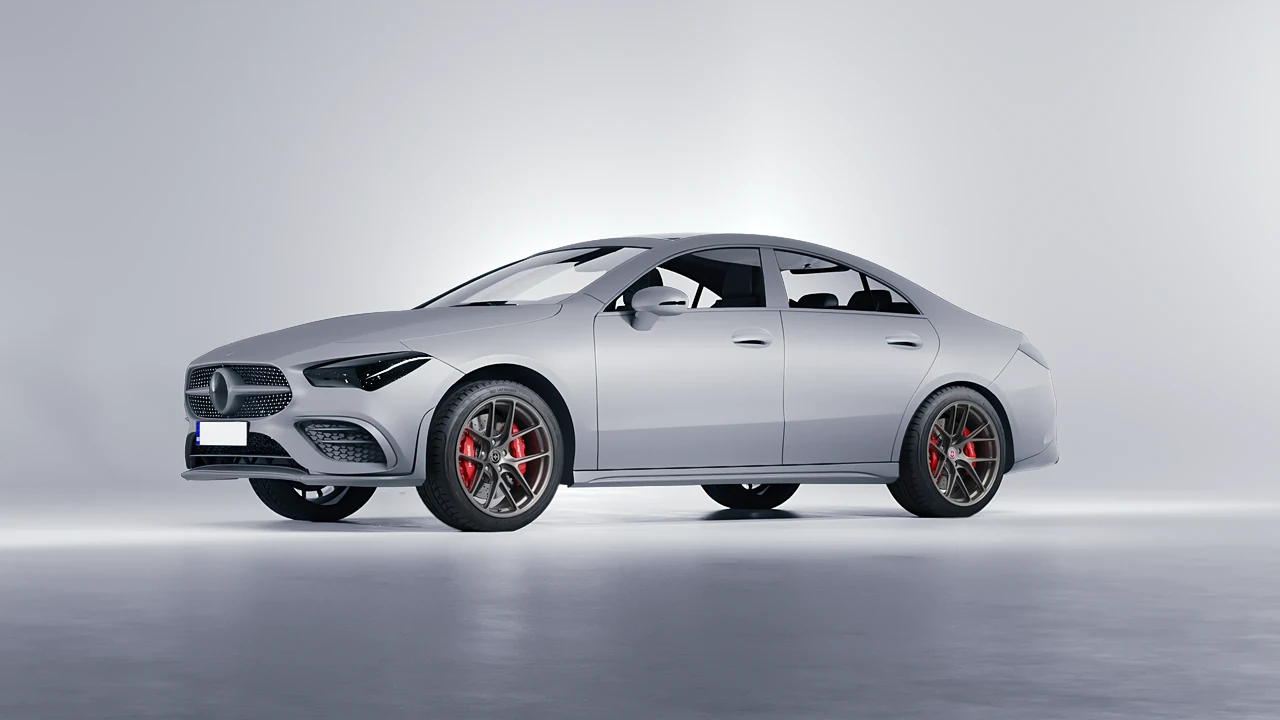 Mercedes-Benz CLA 250 Coupe 2020 on HRE Performance Wheels R101-Lightweight forged wheels, front three-quarter view
