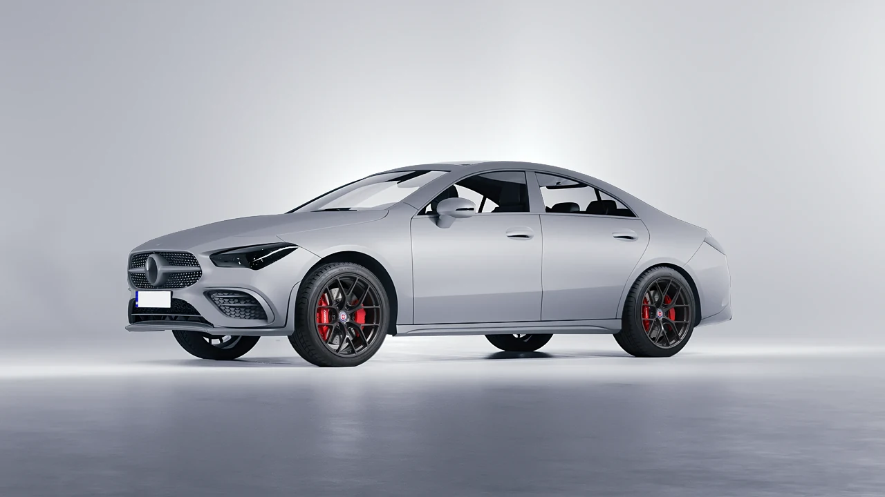 Mercedes-Benz CLA 250 Coupe 2020 on HRE Performance Wheels R161-Lightweight forged wheels, front three-quarter view