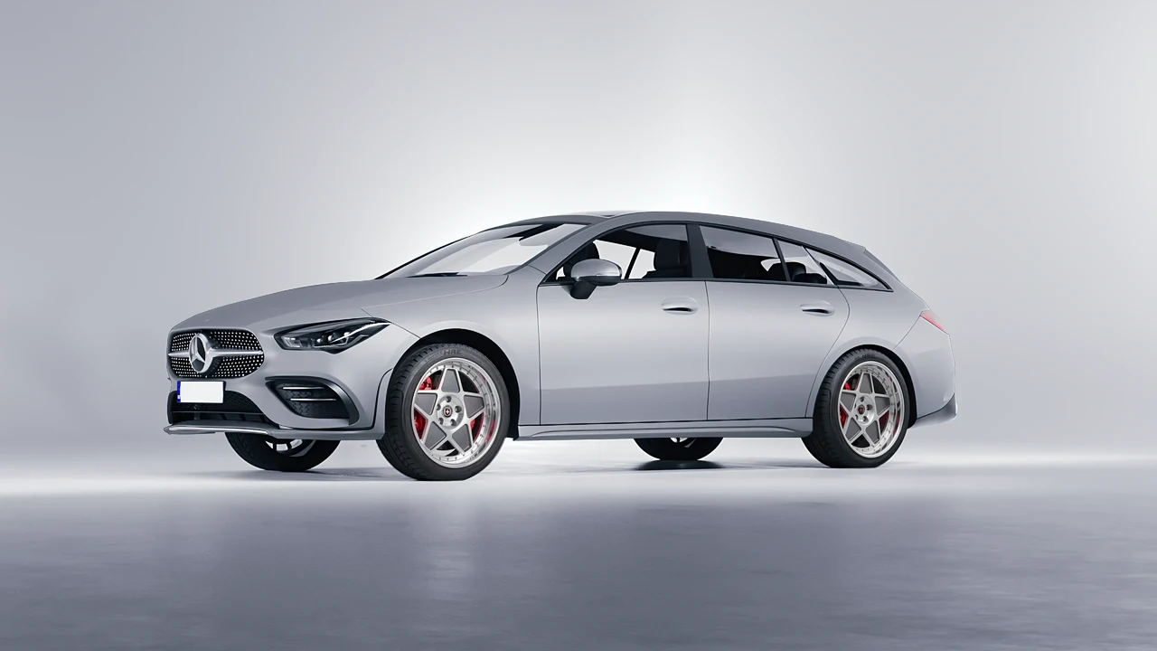 Mercedes-Benz CLA Shooting Brake 2020 on HRE Performance Wheels 505 forged wheels, front three-quarter view