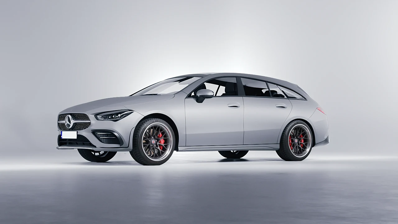 Mercedes-Benz CLA Shooting Brake 2020 on HRE Performance Wheels 520 forged wheels, front three-quarter view