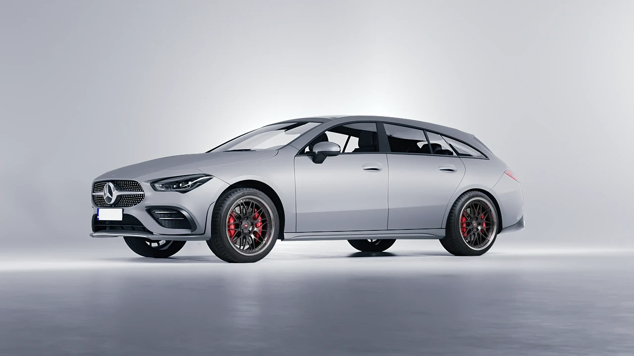 Mercedes-Benz CLA Shooting Brake 2020 on HRE Performance Wheels 540 forged wheels, front three-quarter view