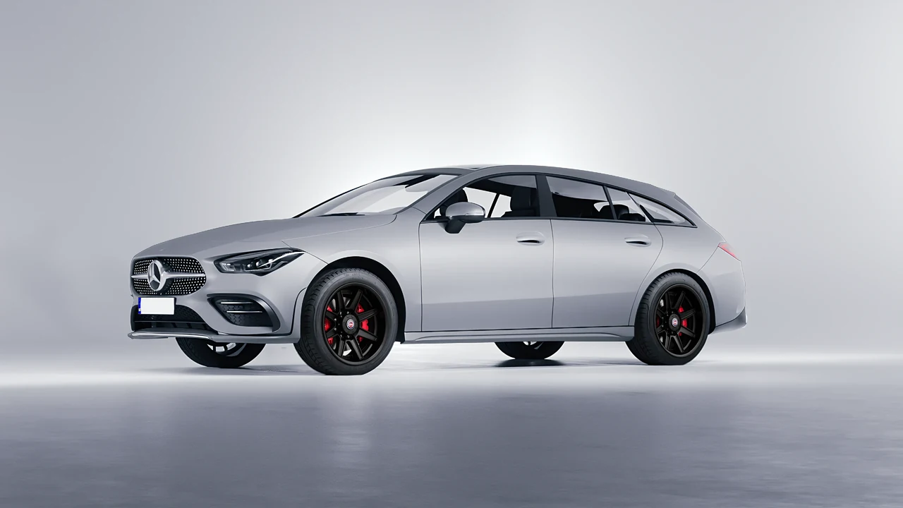 Mercedes-Benz CLA Shooting Brake 2020 on HRE Performance Wheels HD188H forged wheels, front three-quarter view