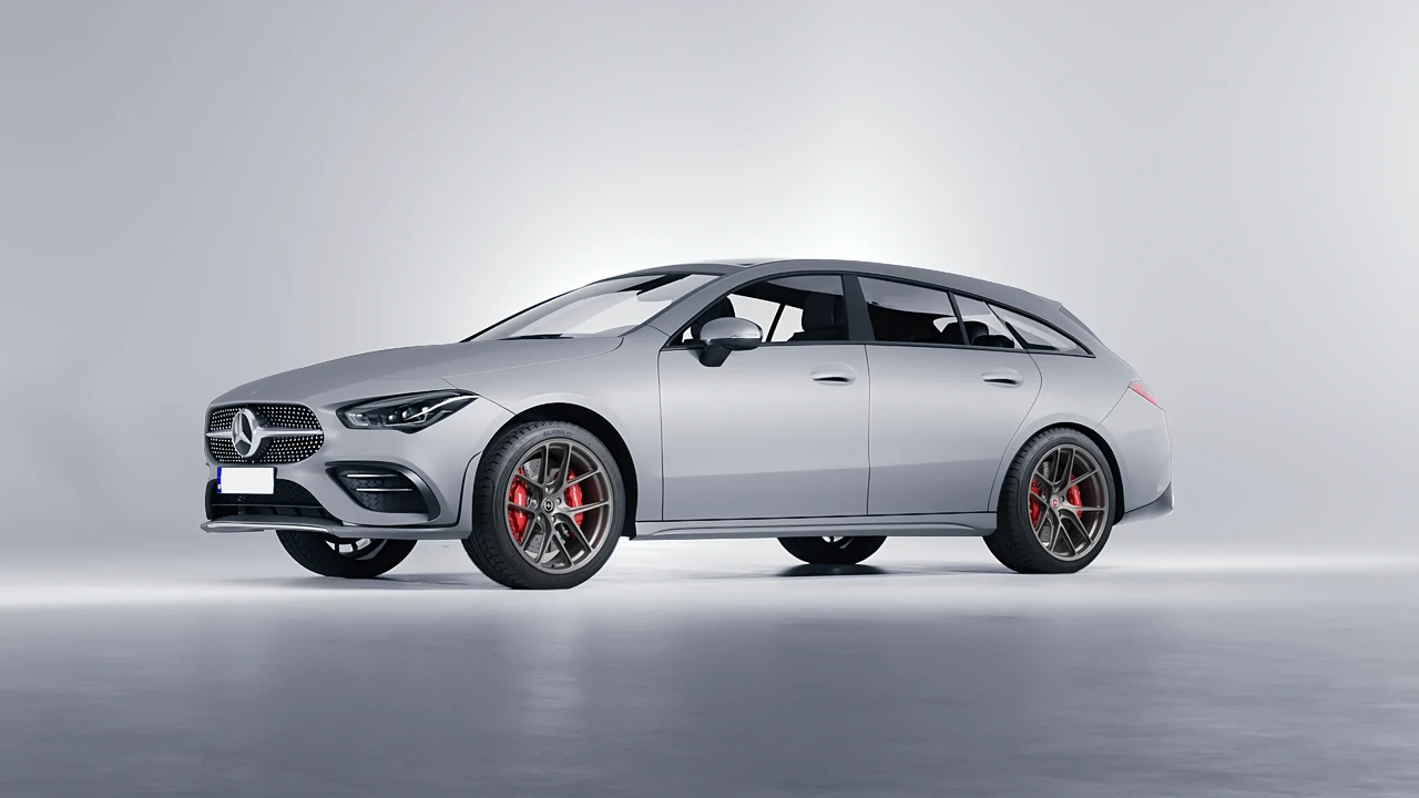 Mercedes-Benz CLA Shooting Brake 2020 on HRE Performance Wheels R101-Lightweight forged wheels, front three-quarter view