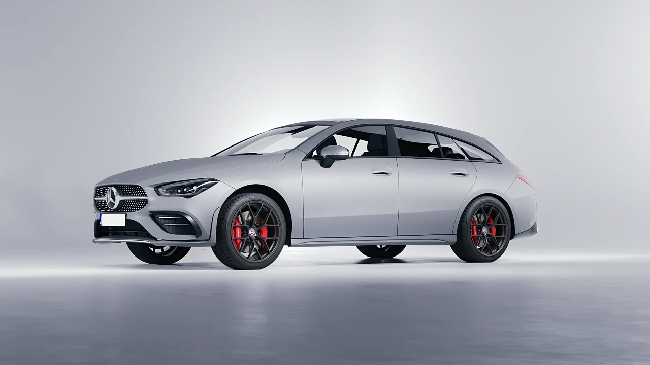 Mercedes-Benz CLA Shooting Brake 2020 on HRE Performance Wheels R161-Lightweight forged wheels, front three-quarter view