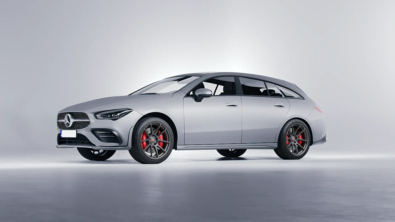 Mercedes-Benz CLA Shooting Brake 2020 on HRE Performance Wheels RC104 forged wheels, front three-quarter view