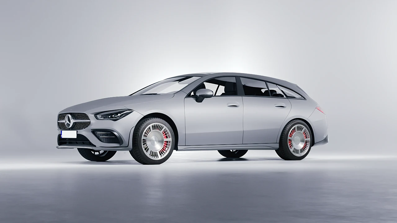 Mercedes-Benz CLA Shooting Brake 2020 on RDB LA Masterpiece forged wheels, front three-quarter view