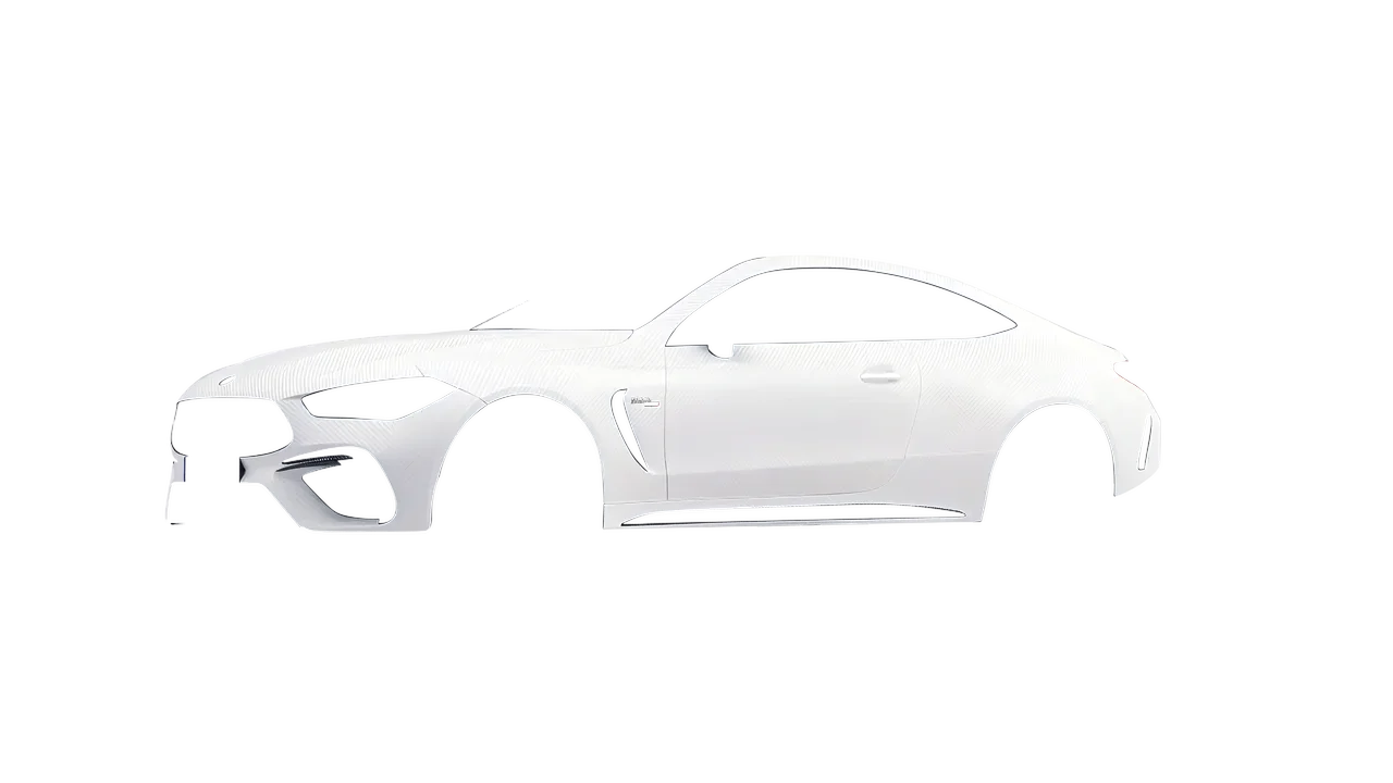 Mercedes-Benz CLE 53 AMG Coupe 2024 wrapped in Carbon Fiber White (Avery Dennison SW900-115-X), front three-quarter view