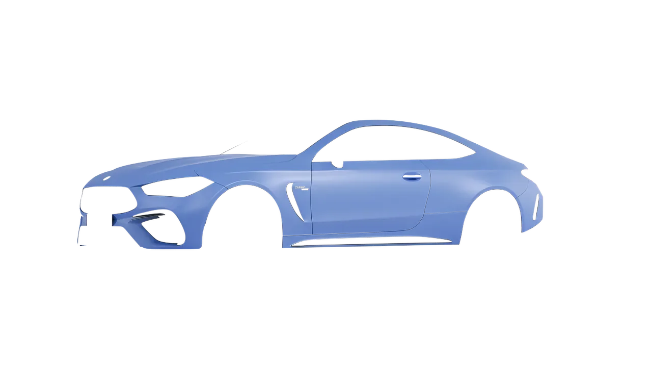 Mercedes-Benz CLE 53 AMG Coupe 2024 wrapped in Dreamline Blue (Avery Dennison SW900-616-O), front three-quarter view