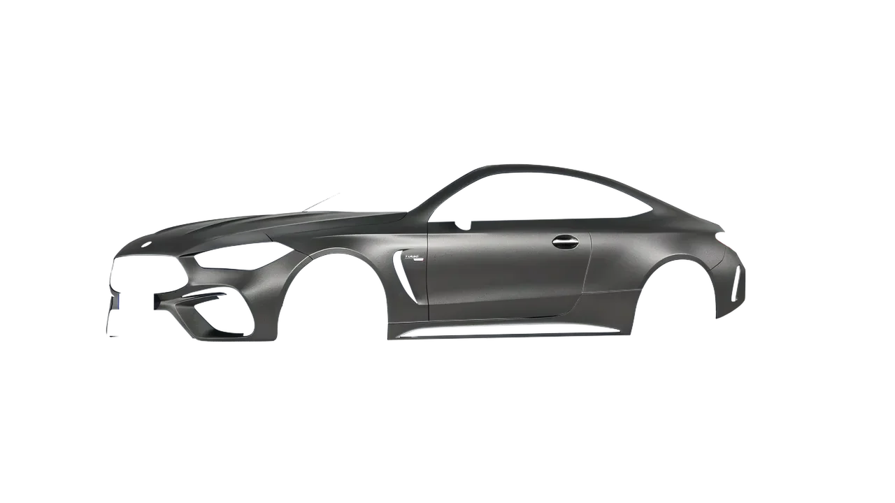 Mercedes-Benz CLE 53 AMG Coupe 2024 wrapped in Black Rock Grey (Avery Dennison SW900-823-M), front three-quarter view