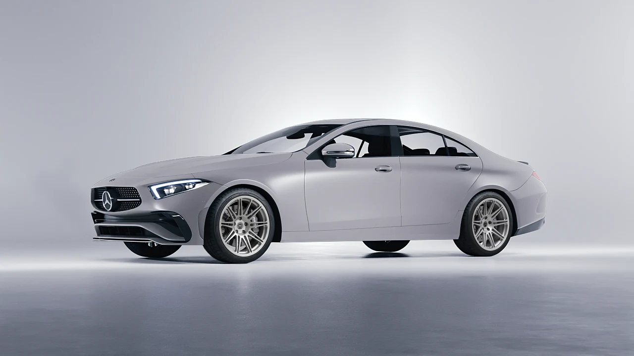 Mercedes-Benz CLS Class 2022 on HRE Performance Wheels 301M forged wheels, front three-quarter view