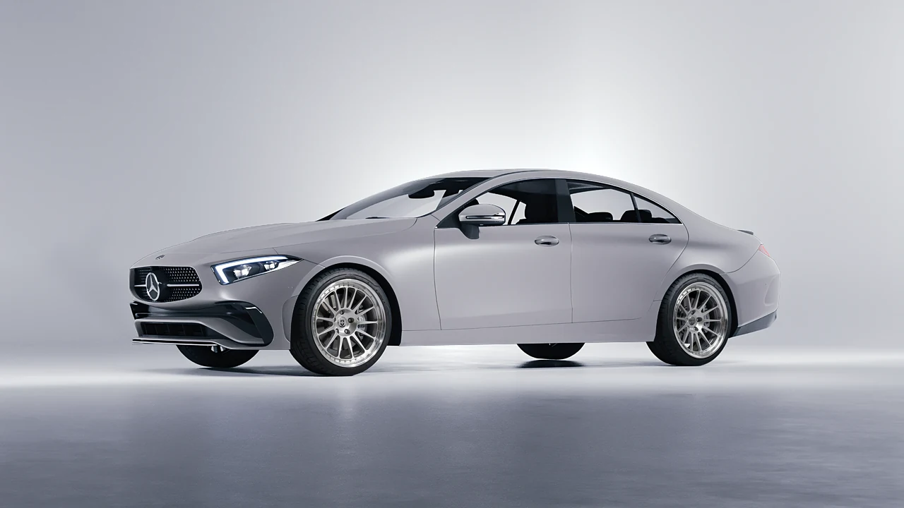 Mercedes-Benz CLS Class 2022 on HRE Performance Wheels 303 forged wheels, front three-quarter view