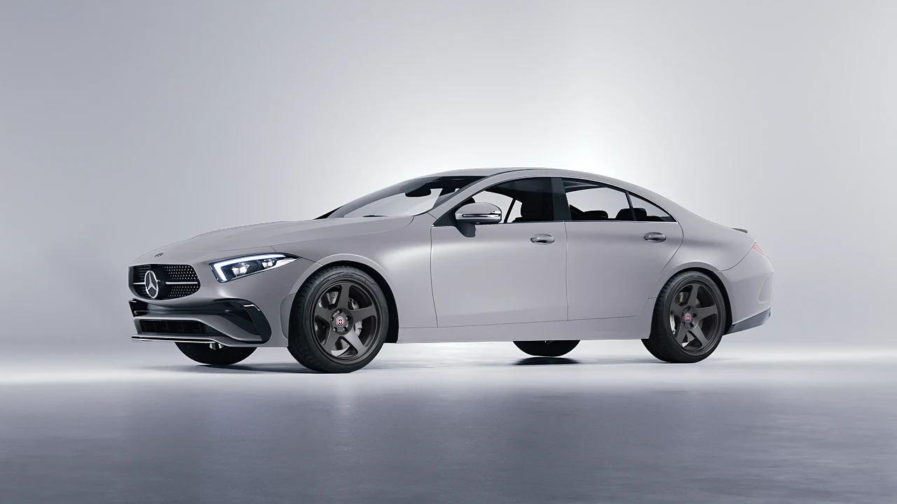 Mercedes-Benz CLS Class 2022 on HRE Performance Wheels 305-GT forged wheels, front three-quarter view