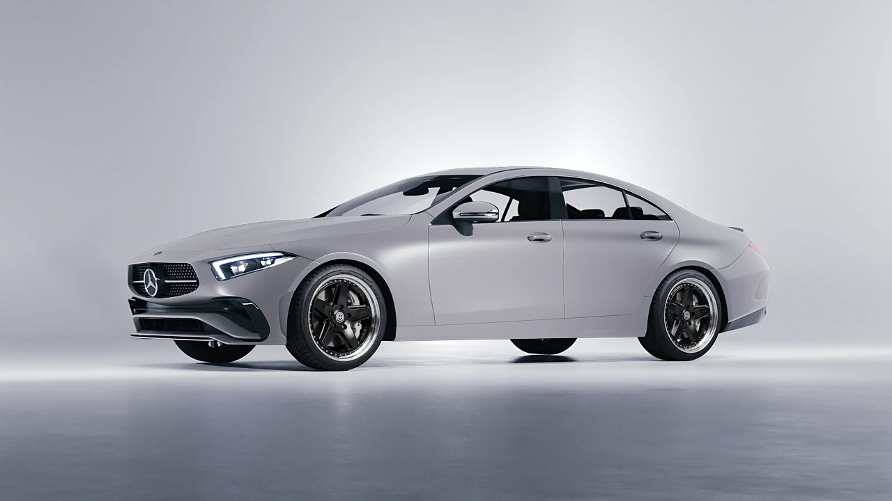 Mercedes-Benz CLS Class 2022 on HRE Performance Wheels 517 forged wheels, front three-quarter view