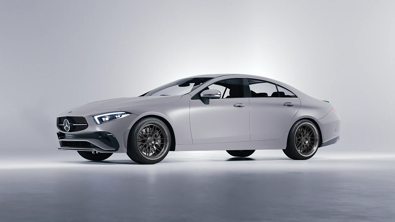 Mercedes-Benz CLS Class 2022 on HRE Performance Wheels 540 forged wheels, front three-quarter view