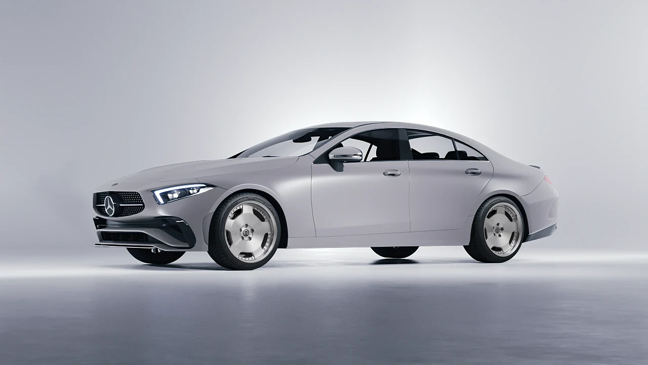 Mercedes-Benz CLS Class 2022 on HRE Performance Wheels 544 forged wheels, front three-quarter view