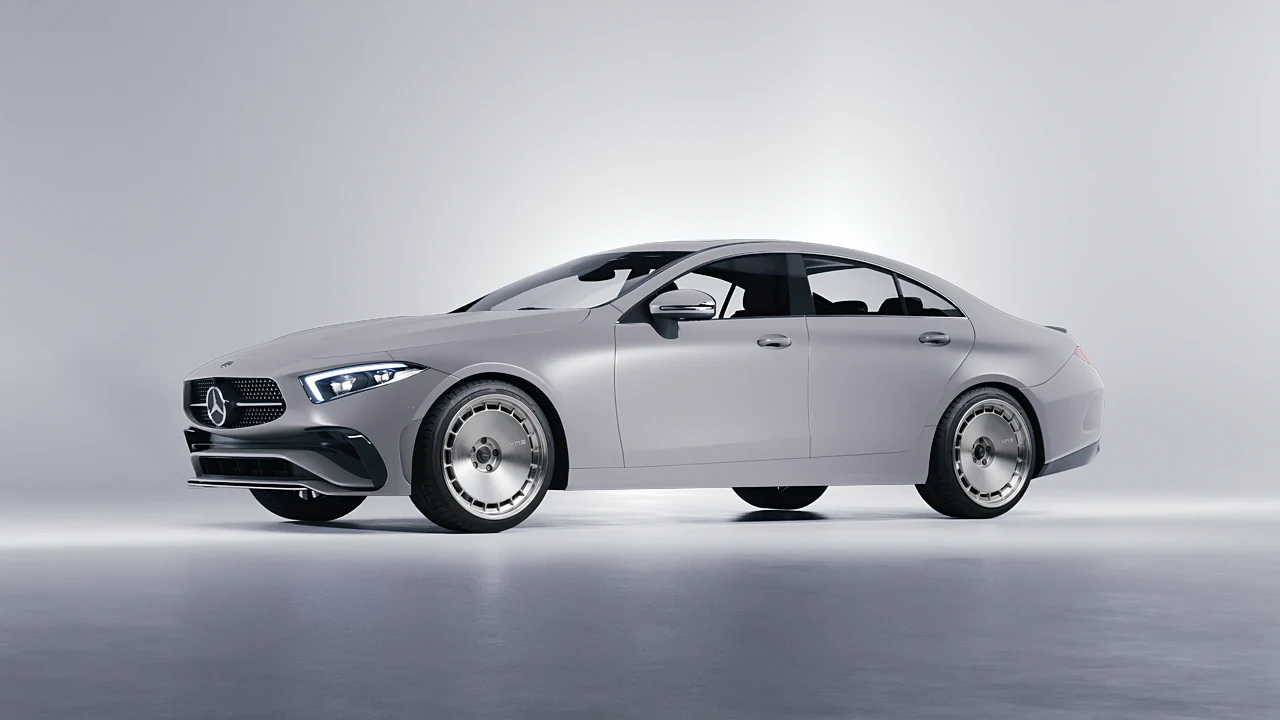 Mercedes-Benz CLS Class 2022 on HRE Performance Wheels 935 forged wheels, front three-quarter view