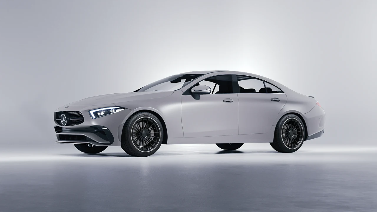 Mercedes-Benz CLS Class 2022 on RDB LA Twenty Two forged wheels, front three-quarter view