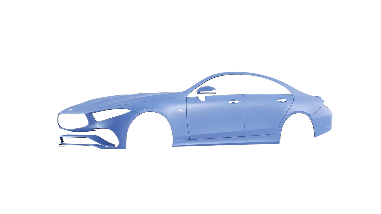 Mercedes-Benz CLS Class AMG 2022 wrapped in Dreamline Blue (Avery Dennison SW900-616-O), front three-quarter view