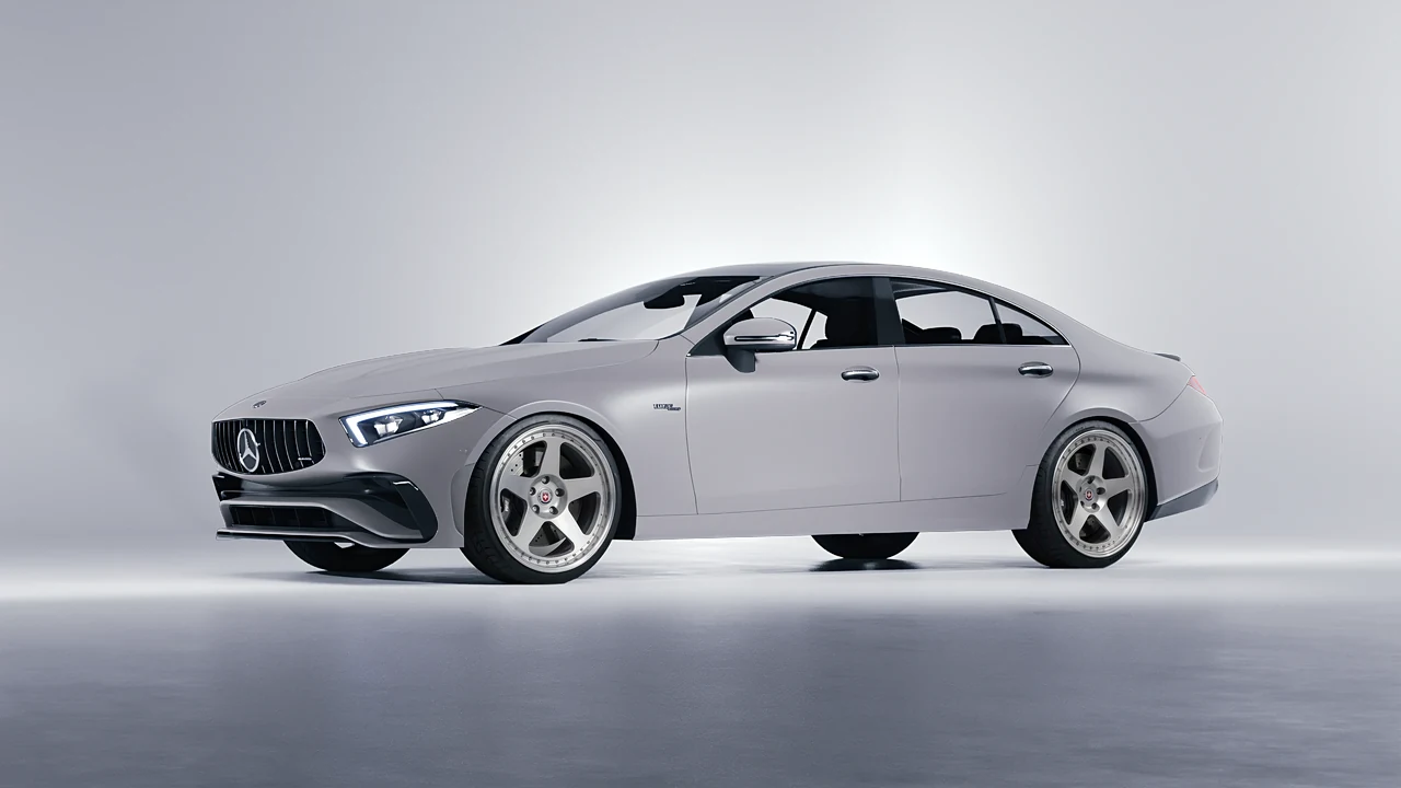 Mercedes-Benz CLS Class AMG 2022 on HRE Performance Wheels 305 forged wheels, front three-quarter view