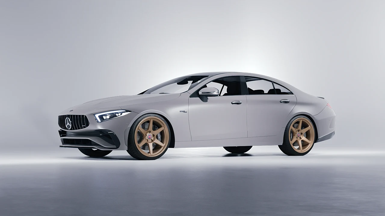 Mercedes-Benz CLS Class AMG 2022 on HRE Performance Wheels 306-GTS forged wheels, front three-quarter view